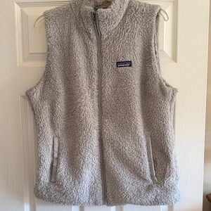 Patagonia Light Gray Sherpa Vest